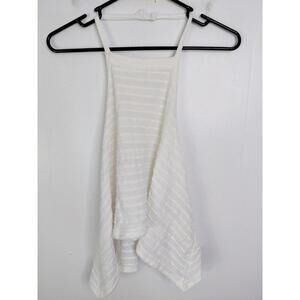 Free People Top Womens XS Beach Tie Back High Neck Halter Boho Hippie Cotton